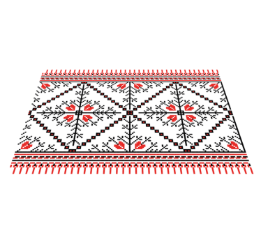 Bordstabletter original geometriskt blommönster - Tenstickers
