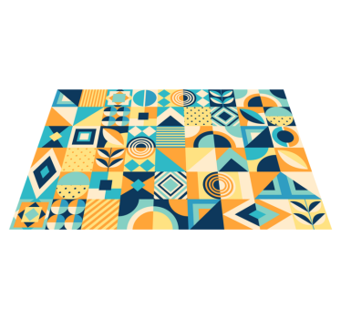 Bordstabletter modernt geometriskt mönsterlek - Tenstickers