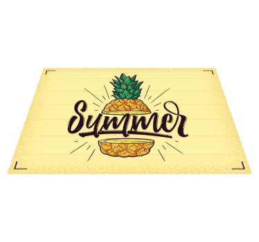 Bordstabletter texter sommar ananas grafik - Tenstickers
