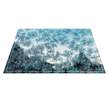 Frosted ice pattern bordstabletter - Tenstickers