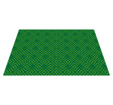 Bordstabletter geometriskt grönt mönster - Tenstickers