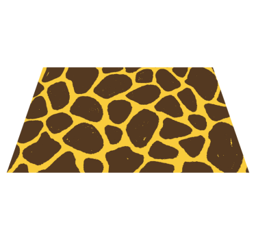 Giraff tryck texturerat vinyl bordstabletter - Tenstickers