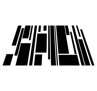 Zebra tryck texturerat vinyl bordstabletter - Tenstickers