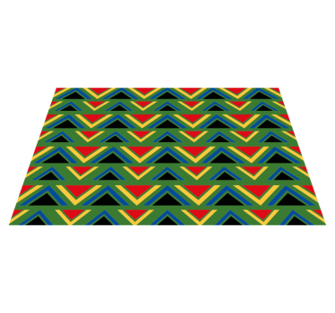 Färgglada afrikanska stamstrukturerade vinylplattformar - Tenstickers
