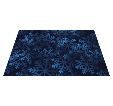 Jul bordstabletter snöflingemönster overlay - Tenstickers