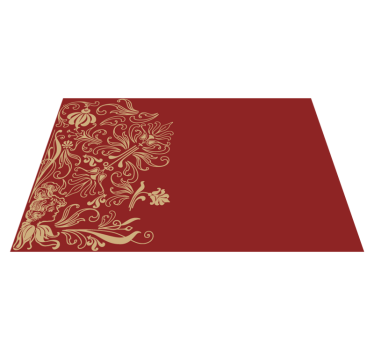 Bordstabletter elegant med eleganta blommor - Tenstickers