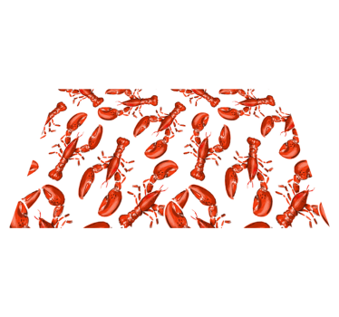Lobster pattern surface bordstabletter original - Tenstickers