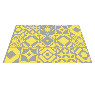 Bordstabletter med geometriskt mönster - Tenstickers