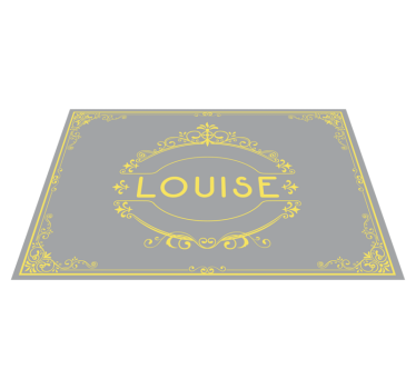 Bordstabletter med namn elegant namnvisning - Tenstickers