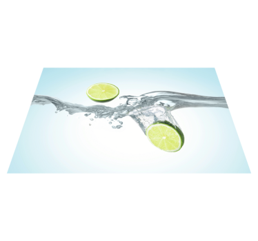 Bordstabletter med skivade limefrukter - Tenstickers