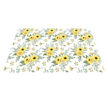Bordstabletter original solrosblommönster - Tenstickers