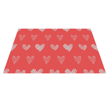 Hjärtformat textur bordstabletter - Tenstickers