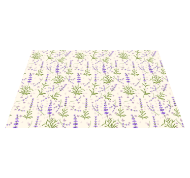 Bordstabletter lavendelblommönster - Tenstickers