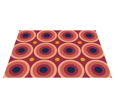 Geometriskt cirkulärt mönster bordstabletter original - Tenstickers