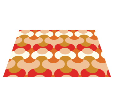 Vibranta geometriska motiv bordstabletter modernt - Tenstickers