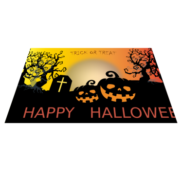 Pumpa kyrkogård halloween bordsmattor - Tenstickers