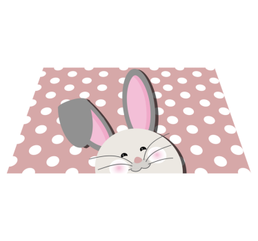 Glad kanin design bordstabletter barnen - Tenstickers