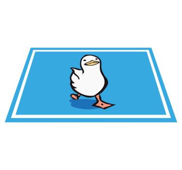 Swaggy walking duck moderna vinylplattformar - Tenstickers