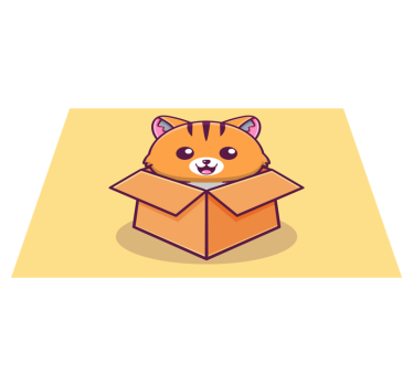 Bordstabletter barnen happy cat box - Tenstickers