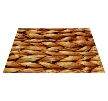 Basketweave vinyl bordstabletter elegant bordsplattor - Tenstickers