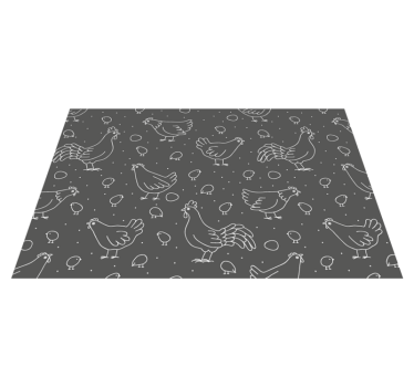 Charming hen bowl bordstabletter original - Tenstickers