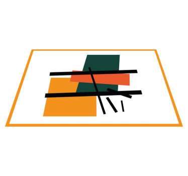 Bordstabletter modernt abstrakta geometriska block - Tenstickers
