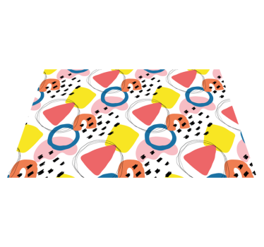Bordstabletter modernt livliga geometriska element - Tenstickers