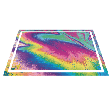 Marmor regnbåge texturerad vinyl bordstabletter - Tenstickers