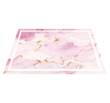 Rosa guldmarmor texturerade vinylplattformar - Tenstickers
