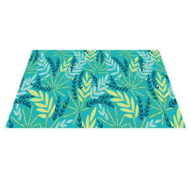 Bladig botaniskt mönster bordstabletter original - Tenstickers