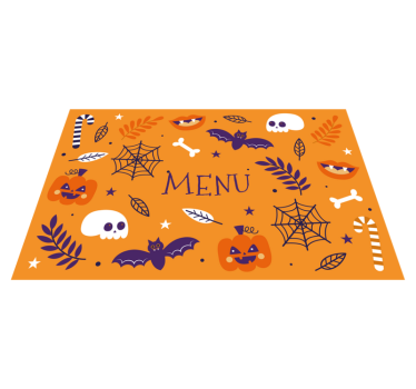 Roliga halloween design halloween bordsmattor - Tenstickers