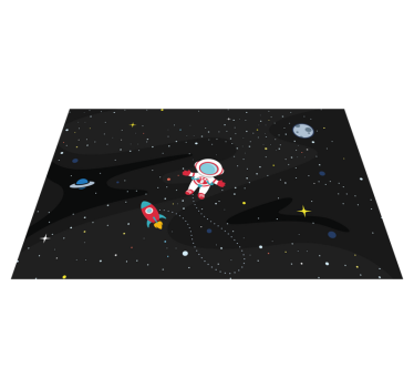 Bordstabletter barnen astronaut och raket - Tenstickers