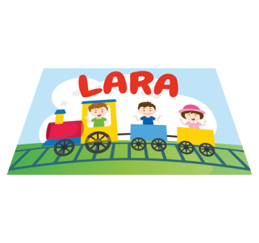 Bordstabletter barnen tåg barn illustration - Tenstickers