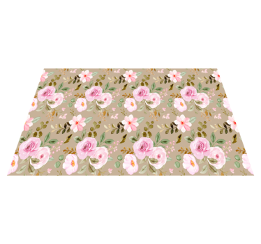 Bordstabletter original botaniskt mönster arrangemang - Tenstickers