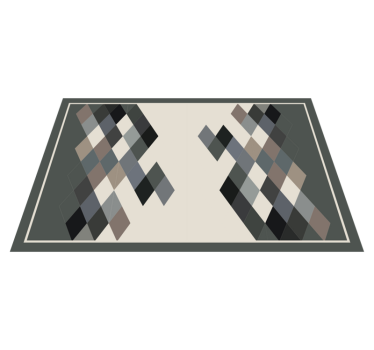 Geometrisk mönsteryta bordstabletter modernt - Tenstickers