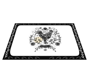 Elegant tupp illustration bordstabletter modernt - Tenstickers