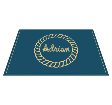 Personliga dräkt och ankare hem vinyl bordstabletter - Tenstickers