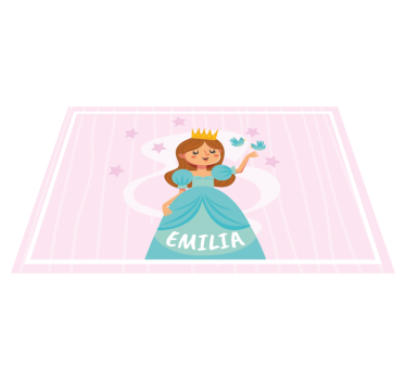 Bordstabletter barnen med prinsesskaraktärsillustration - Tenstickers