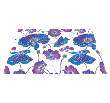 Levande botaniskt mönster bordstabletter - Tenstickers