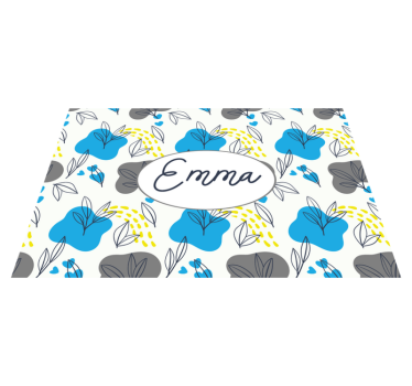 Bordstabletter med namn blomsterarrangemang - Tenstickers