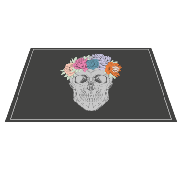Bordstabletter original skalleblomsterkrans - Tenstickers