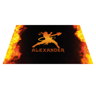 Bordstabletter original fierce warrior silhuett - Tenstickers