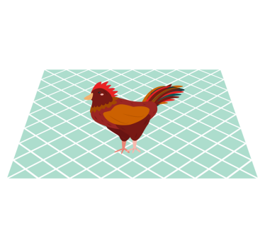 Bordstabletter original med charmig tuppillustration - Tenstickers