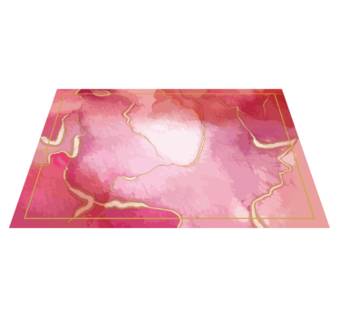 Rosa och guld marmor effekt original vinyl bordstabletter - Tenstickers