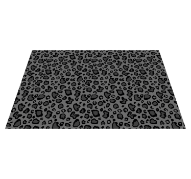 Mörkgråa och svarta leopardmönstrade ursprungliga vinylunderlägg - Tenstickers