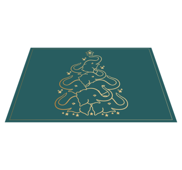 Elegant elefantträd jul bordstabletter - Tenstickers