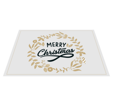 Julbordsmattor med blommig broderi - Tenstickers