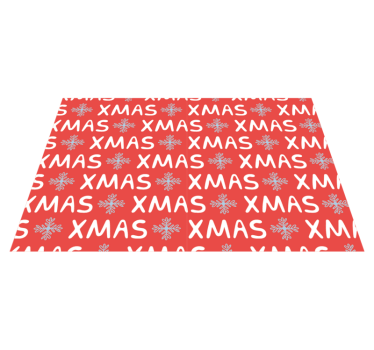 Jul bordstabletter festligt röd julmönster - Tenstickers