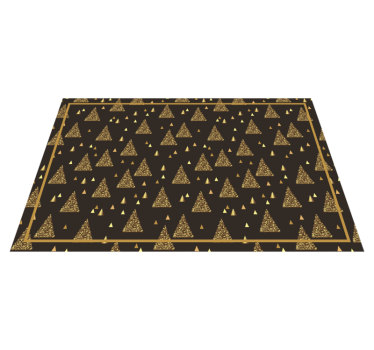 Jul bordstabletter eleganta guld julträd - Tenstickers