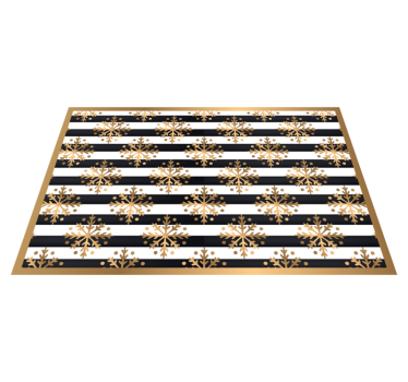 Jul bordstabletter guld snöflinge mönster - Tenstickers